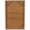 Brown Polyester Geometric Home Wall Decor with Tan Layered Arch